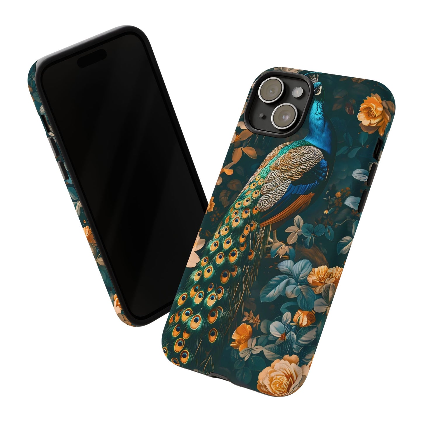 Peacock Phone Case - Elegant Floral Design, Tough Case for Protection, Unique Gift for Nature Lovers, Stylish Accessory, Eco-Friendly
