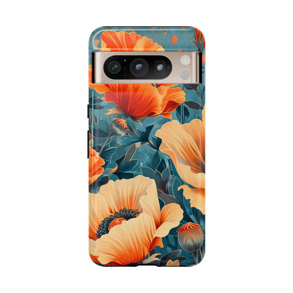 Floral Phone Case, Tough Cases for Protection and Style, Spring Aesthetic, Gift for Her, Phone Accessory for Nature Lovers