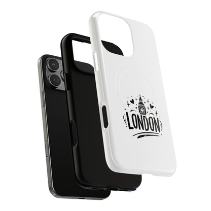 Stylish London-themed Magnetic Phone Case - Durable Protection, Perfect Gift, Unique Design, Travel Accessory, Personalized Cell Cover