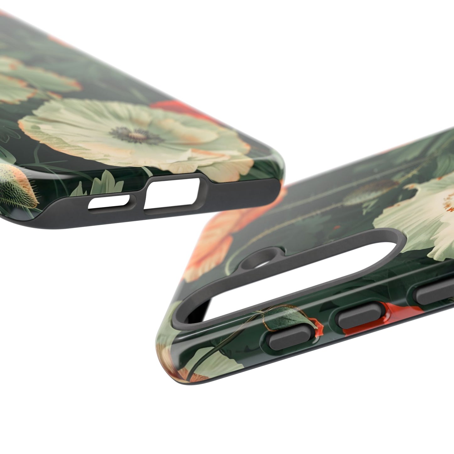 Floral Phone Case - Tough Cases, Botanical Design, Gift for Friends, Trendy Mobile Cover, Personalized Phone Accessory