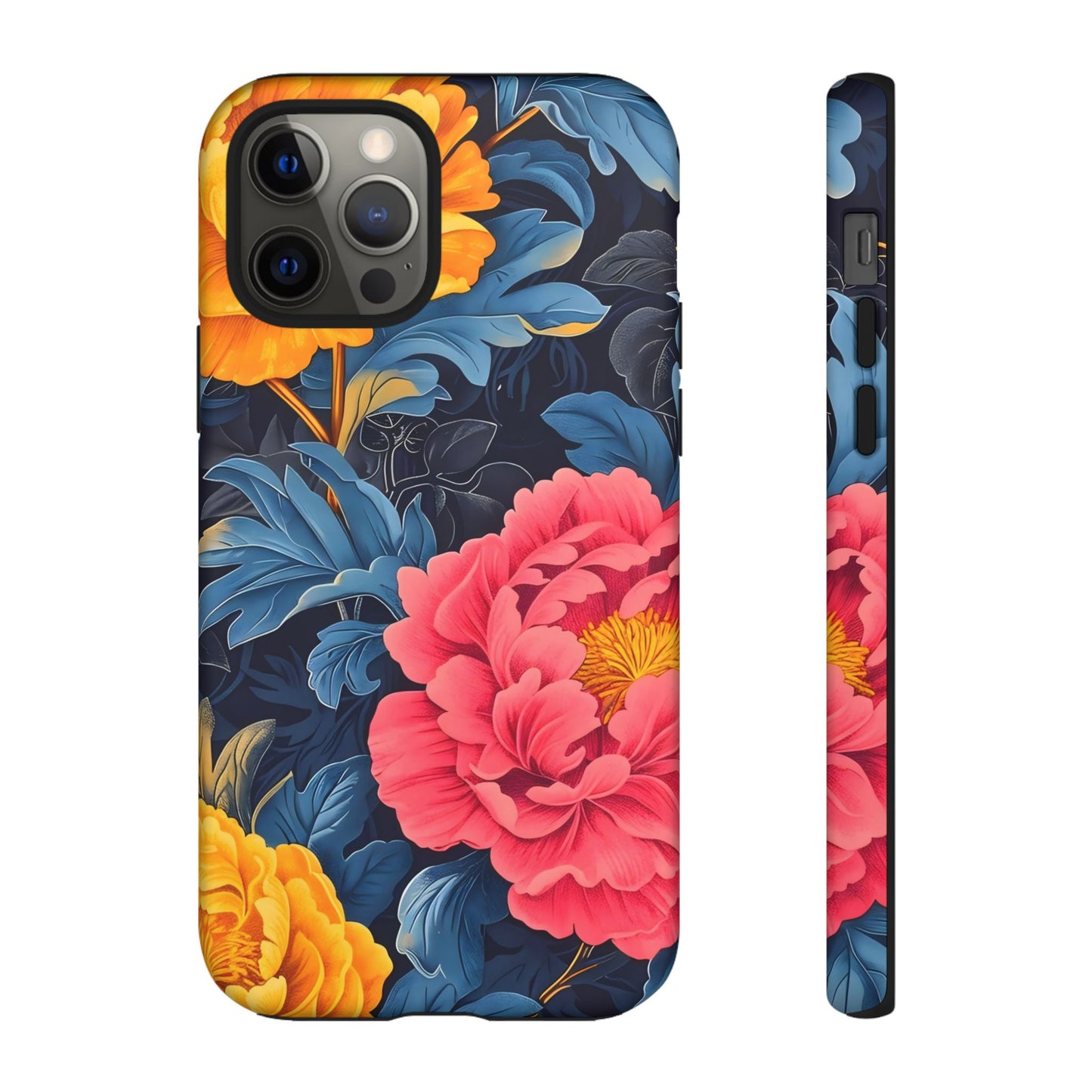 Floral Phone Case, Tough Cases, Stylish Mobile Cover, Gifts for Her, Phone Accessories, Unique Flower Design
