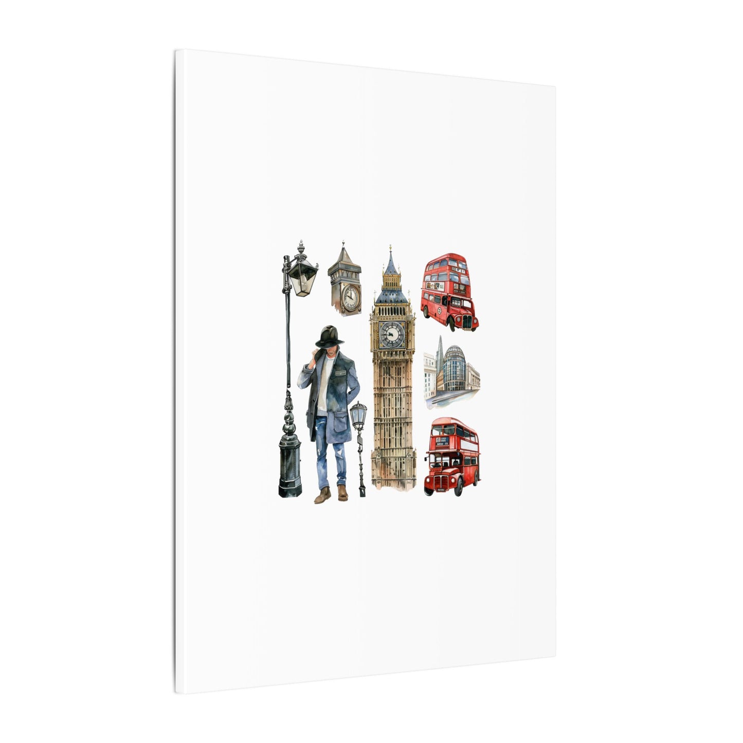 Canvas Art Print, London Skyline, Home Decor, Wall Art, Gift Idea, Travel Memories, Modern Wall Art