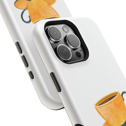 Stylish Magnetic Phone Case with Coffee Cup Design, Phone Accessory, Gift for Coffee Lovers, Functional Decor, Unique Magnet Case
