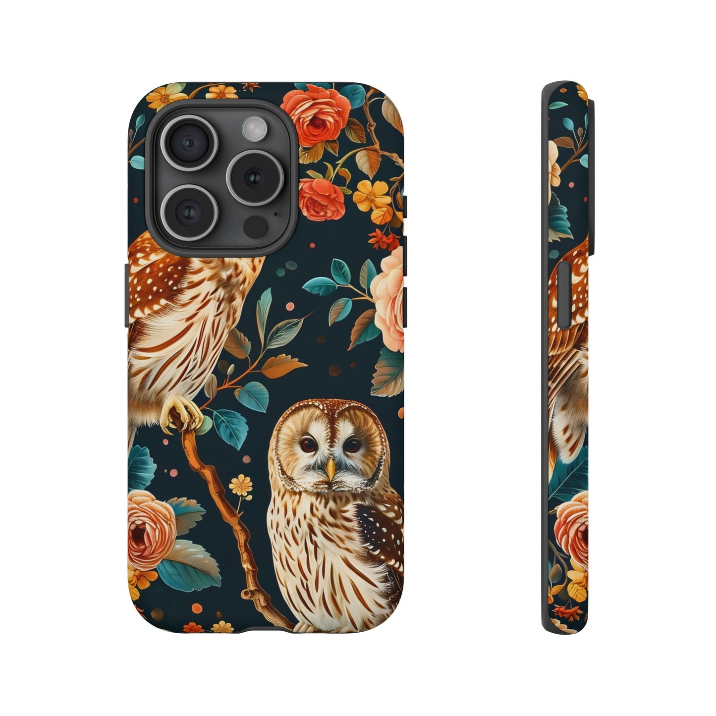 Owl Phone Case with Floral Design, Tough Phone Cover for Nature Lovers, Gift for Bird Enthusiasts, Stylish Protection for Smartphones, [...]