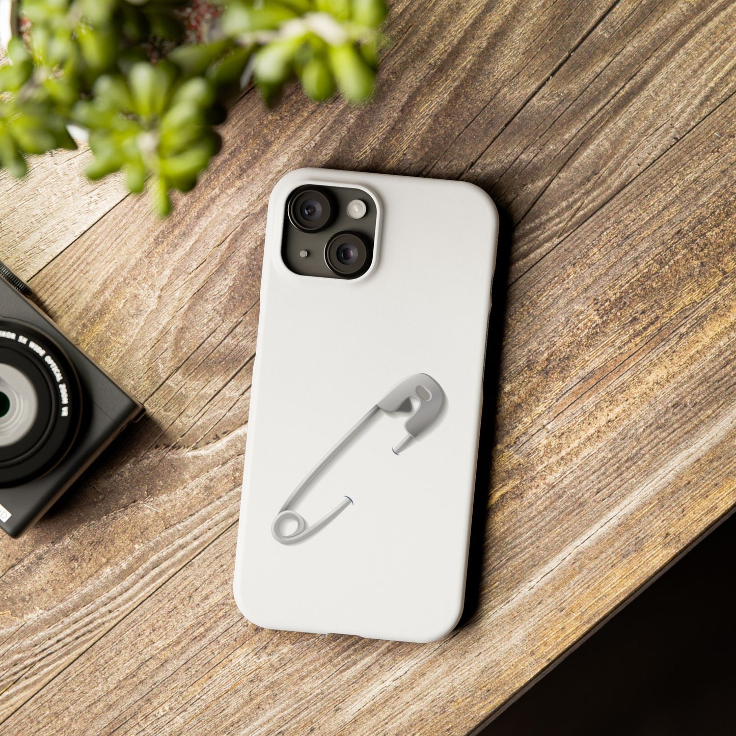 Minimalist Safety Pin Phone Cases | Stylish Slim Cases for Trendy Protection, Gift for Friends, Fashionable Accessories, Unique Phone Cover