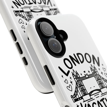 London Vacation Phone Case, Travel Accessories, Unique Gift, London Lover, Custom Phone Cover, Vacation Souvenir