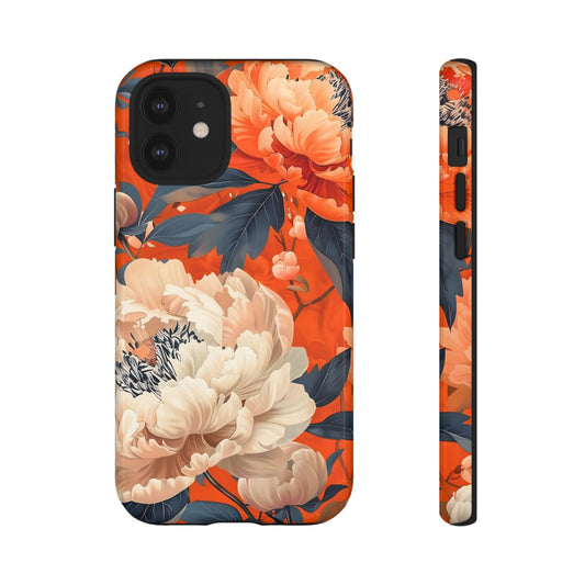 Floral Tough Case, Durable Floral Phone Case, Stylish Protection Case, Gift for Her, Spring Accessories, Mother’s Day Gift