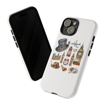 London-Themed Phone Case, Durable iPhone Cover, Gift for Travelers, Unique Cell Phone Accessories, Stylish Gadget Protection