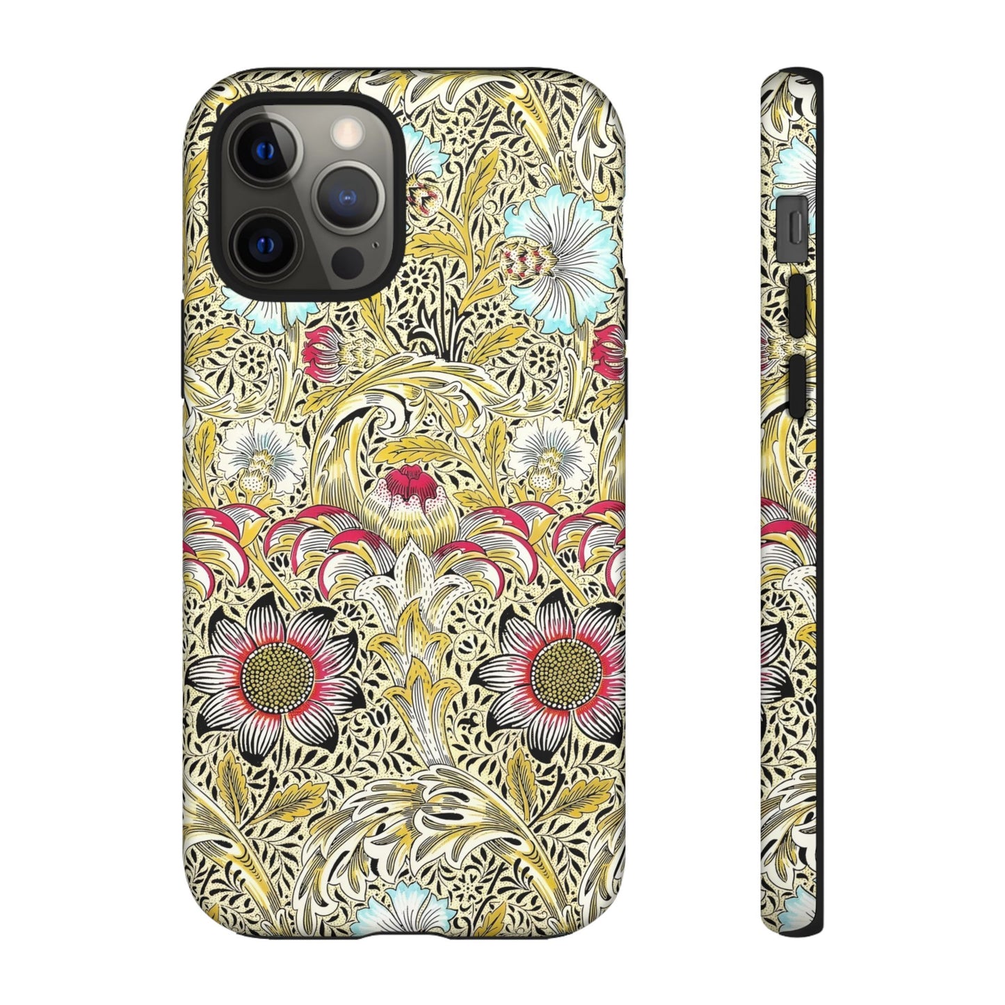 Floral Phone Case - Tough Cases, Floral Design, Stylish, Protective, Unique Gift for Her, Phone Accessories