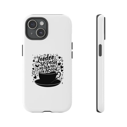 Posh Tea iPhone Case - London Accent Design