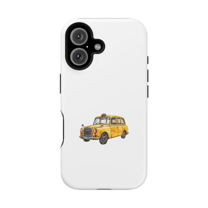 New York Taxi Magnetic Phone Case, Cute Gift for NYC Lovers, Travel Accessories, Unique Phone Cover, Durable Tough Case