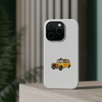 New York Taxi Magnetic Phone Case, Cute Gift for NYC Lovers, Travel Accessories, Unique Phone Cover, Durable Tough Case