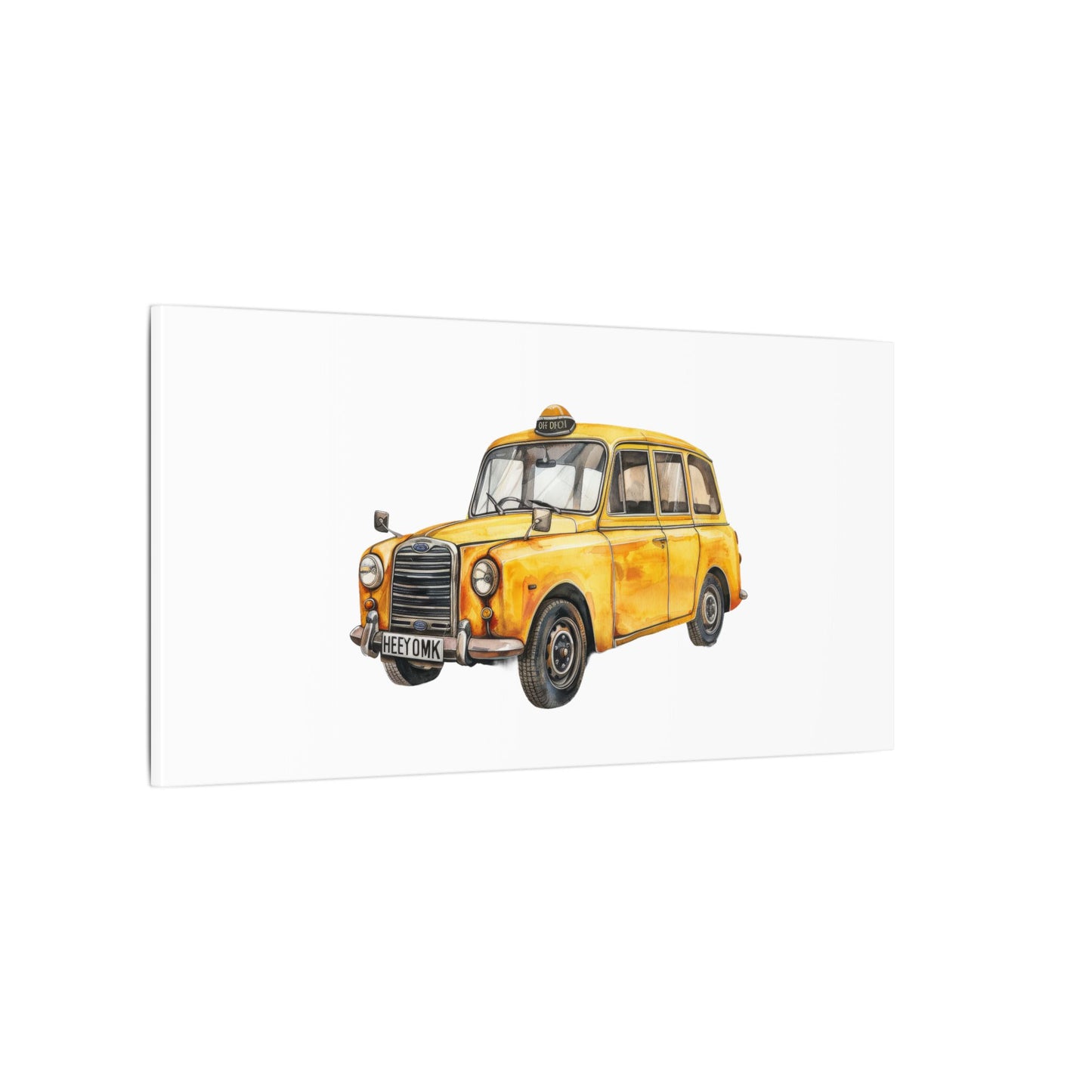 Vintage Taxi Matte Canvas, Stretched, 0.75" (Multi-Size)