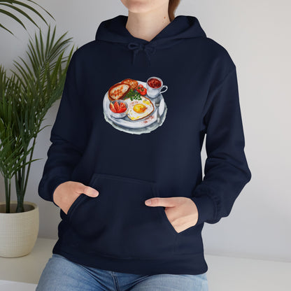 Unisex Heavy Blend™ Hooded Sweatshirt - Dine Like a Monarch - Classic Royal Dishes of Britain
