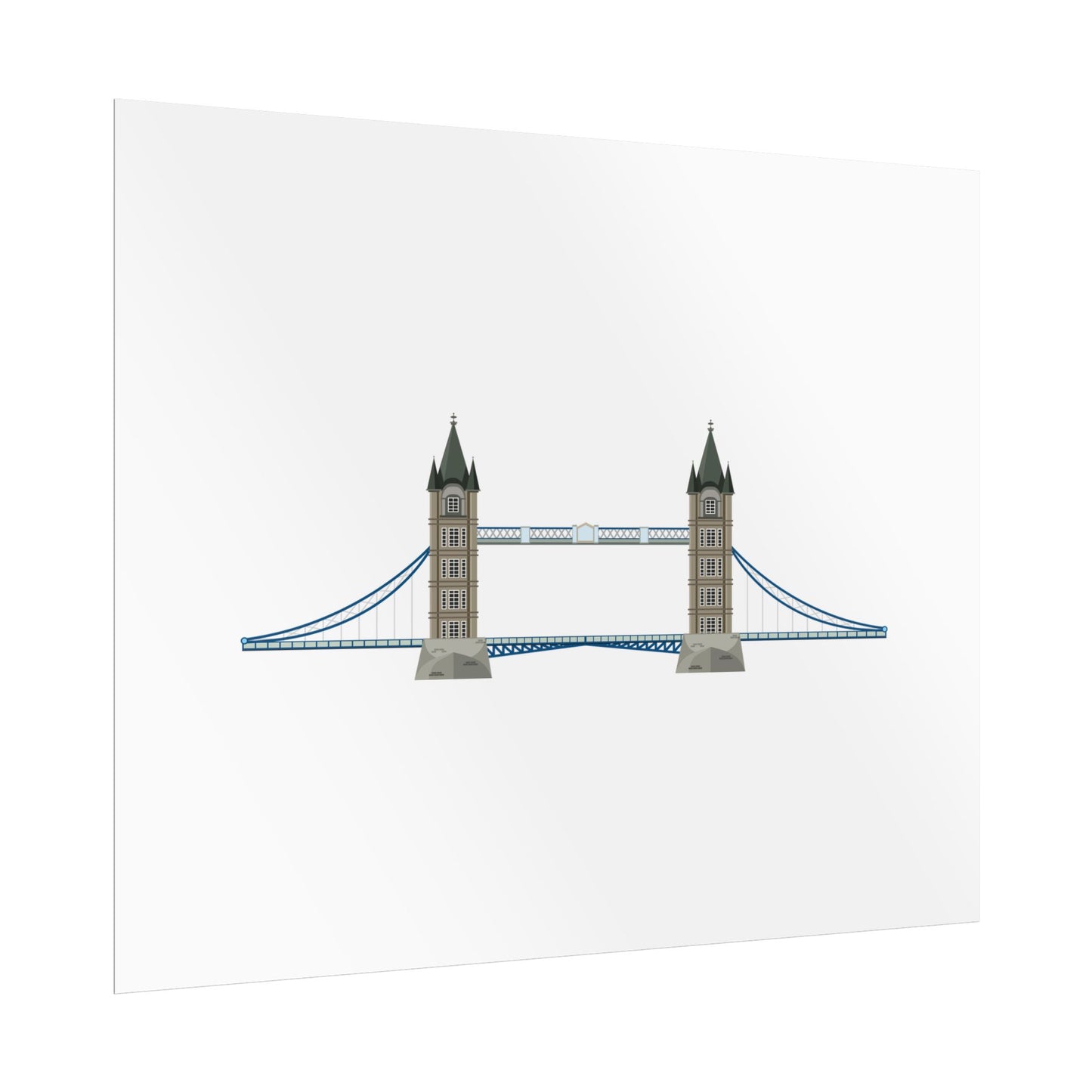 Tower Bridge Rolled Poster, London City Decor, Wall Art, Gift for Travelers, Home Aesthetic, UK Wall Art