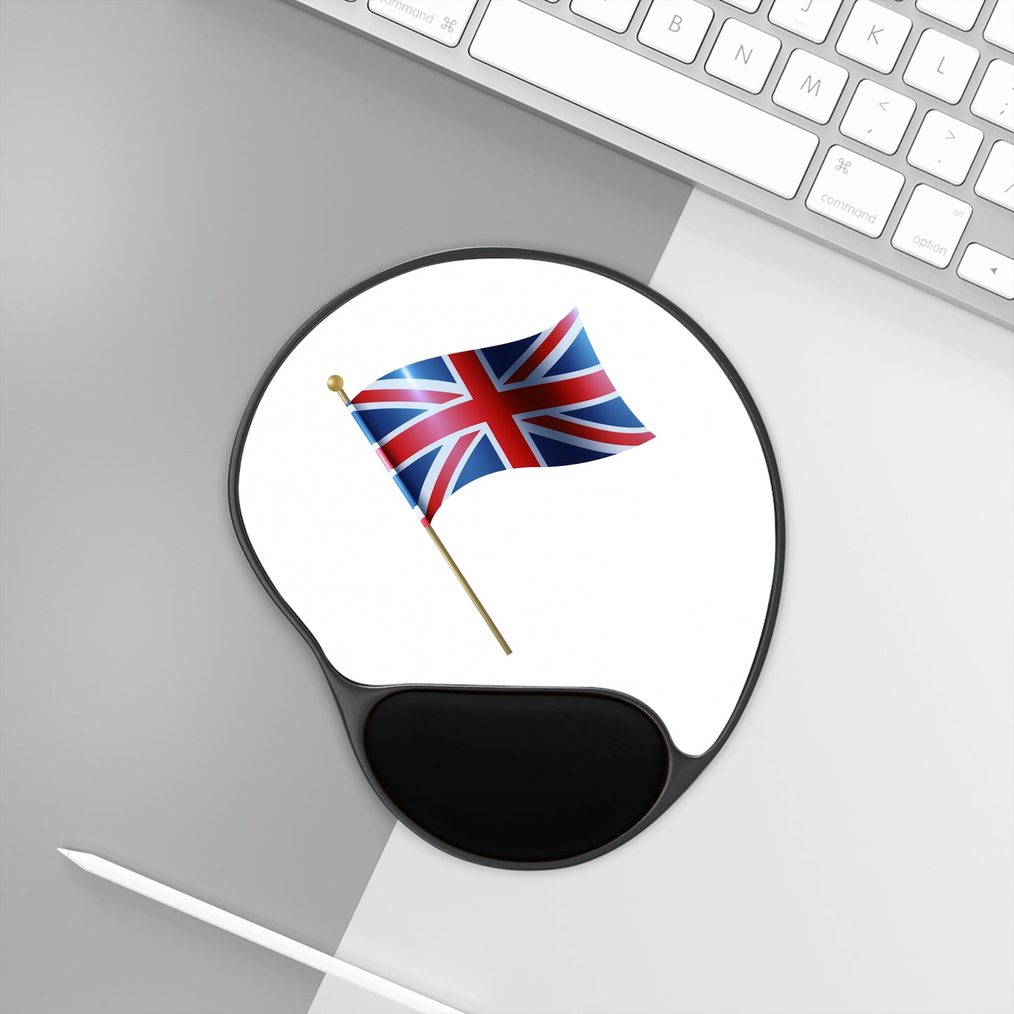 British Flag Mouse Pad with Wrist Rest | Office Decor, Work from Home Gift, Computer Accessory, Ergonomic Mouse Mat, UK Pride
