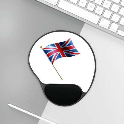 British Flag Mouse Pad with Wrist Rest | Office Decor, Work from Home Gift, Computer Accessory, Ergonomic Mouse Mat, UK Pride