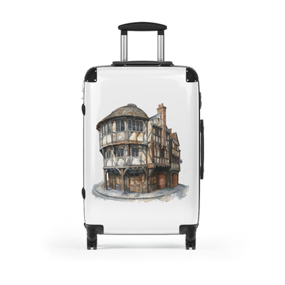 Tudor Pub Illustration Suitcase