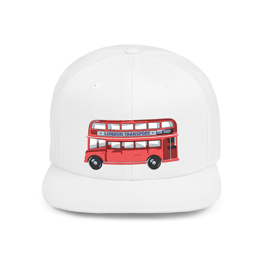 Vintage London Bus Flat Bill Snapback