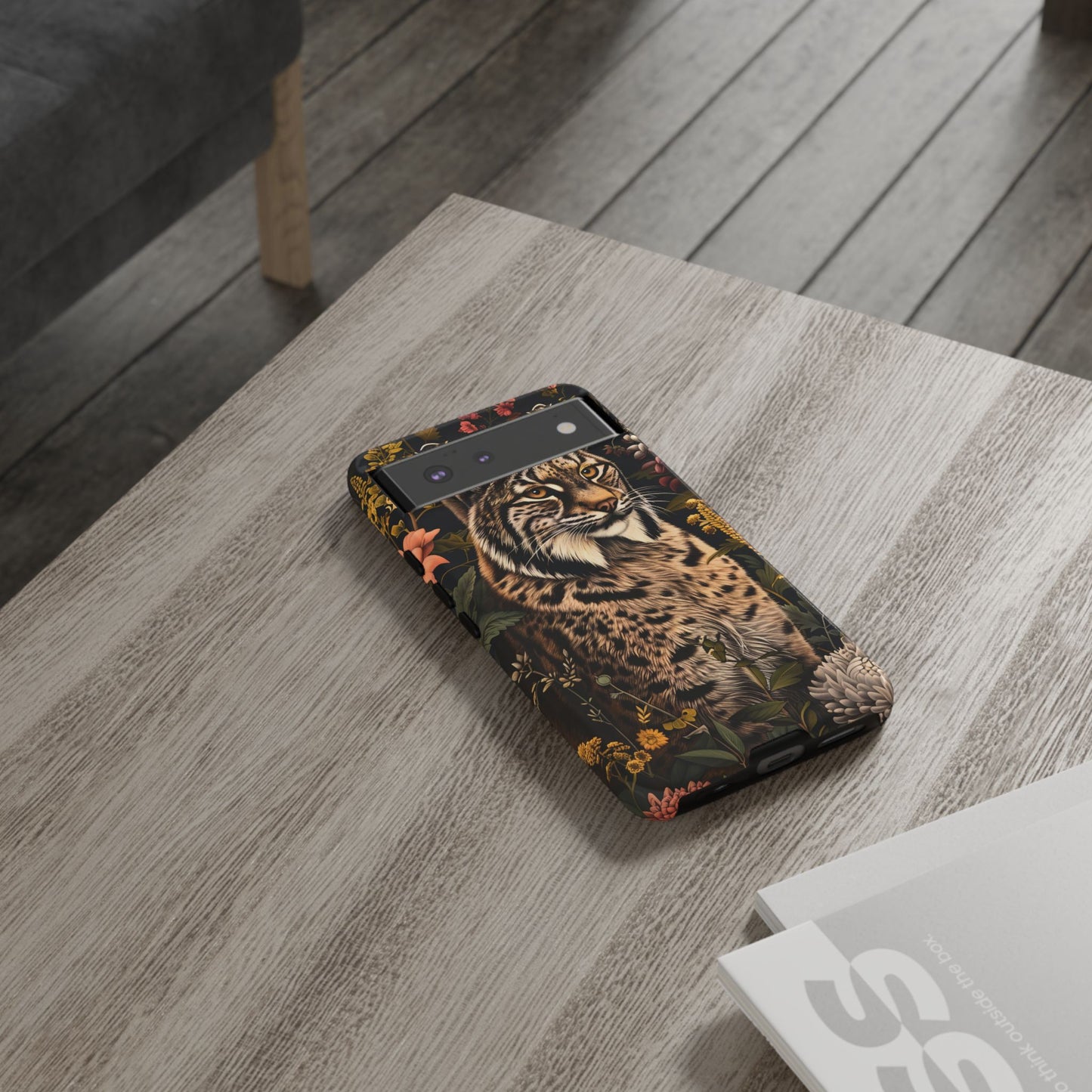 Wildlife Phone Case with Lynx Design, Tough Cases, Animal Lovers Gift, Nature Inspired Accessories, Unique Tech Protection