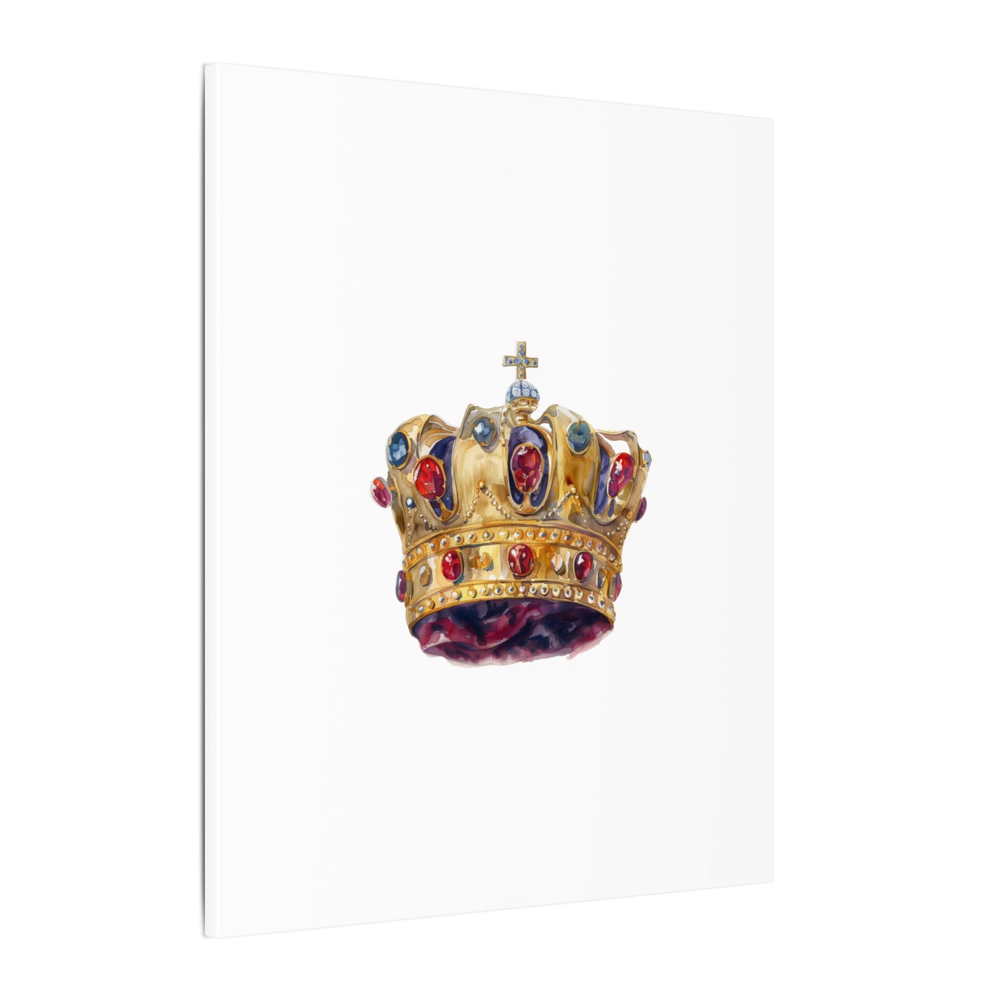 Crown Art Print, Royal Wall Decor, Matched for Home or Office, Gift for Art Lovers, Unique Royalty Artwork