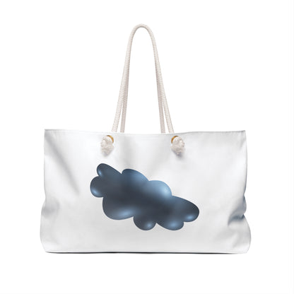 Sleek Cloud Print Weekender Bag | Stylish Travel Tote, Perfect for Beach, Gym, or Weekend Getaway