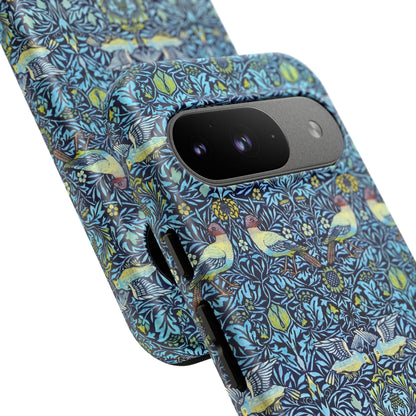 Bird and Floral Pattern Phone Case, Tough Cases, Gift for Nature Lovers, Eco-friendly, Custom Phone Accessories, All-Occasion