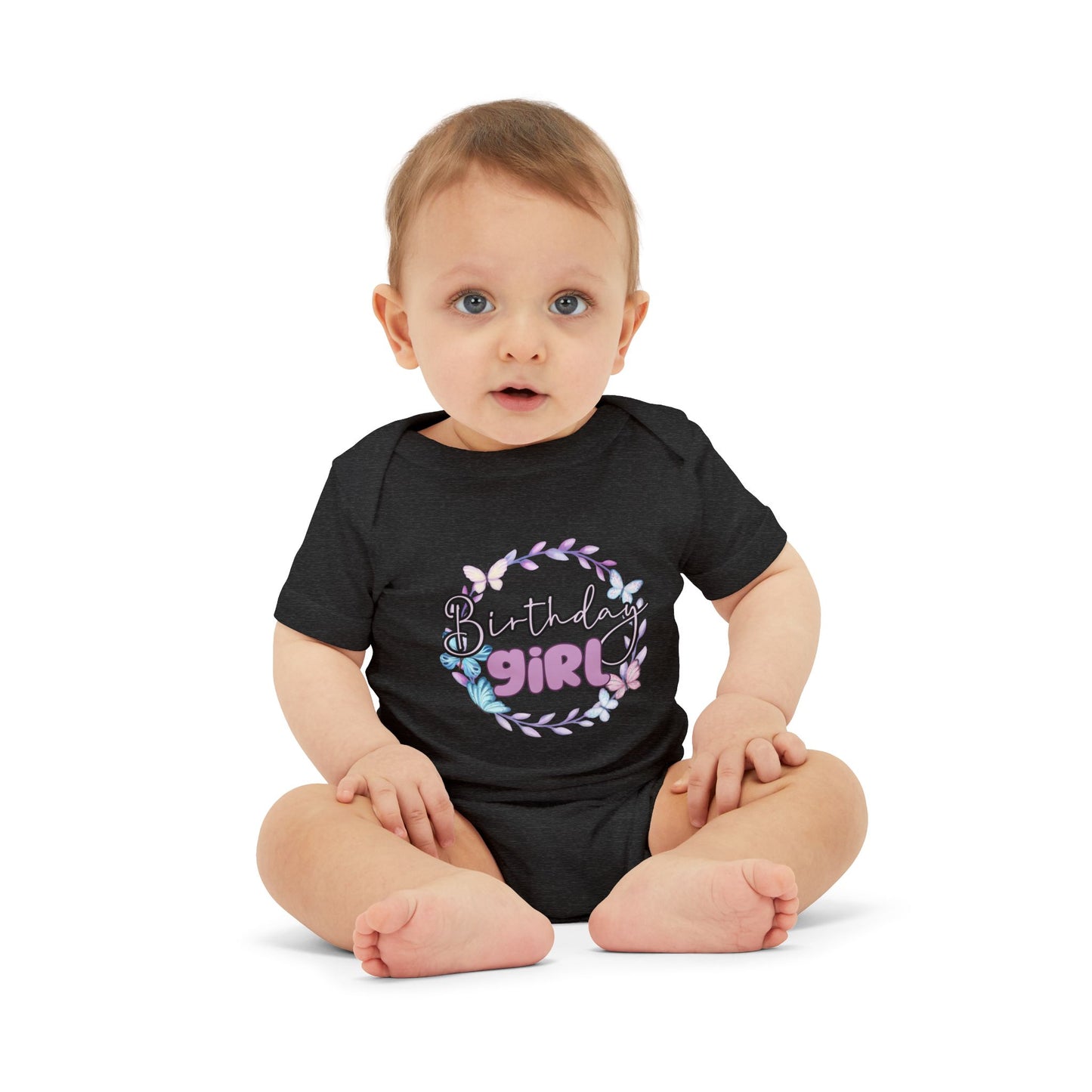 Birthday Girl Baby Bodysuit - Cute Floral Design for Celebrating Infants