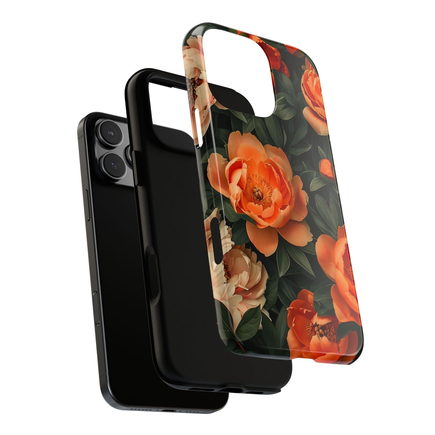 Stylish Floral Phone Case, Tough Cases, Floral Phone Cover, Gift for Her, Spring Accessories, Mother's Day, Phone Protection