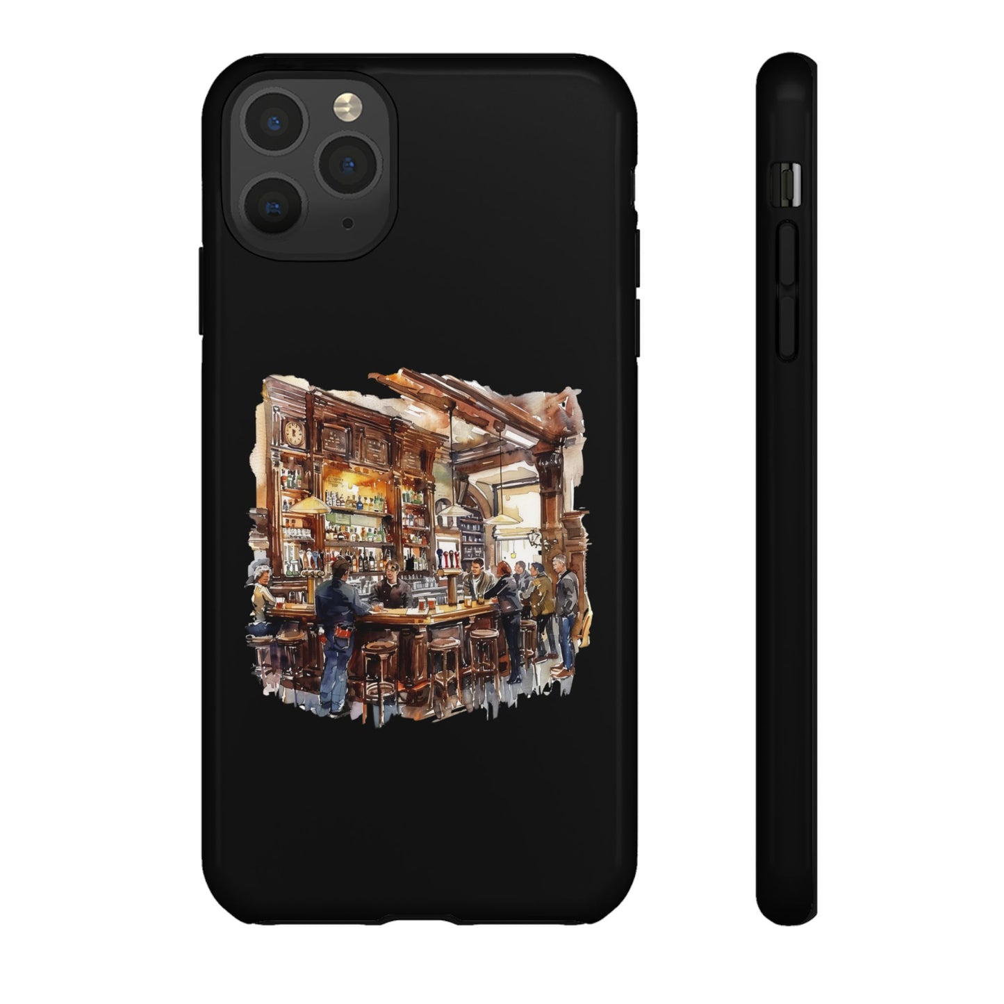Artistic Phone Case - Cozy Pub Vibe, Trendy Smartphone Accessory, Gift for Friends, Modern Design, Durable Protection