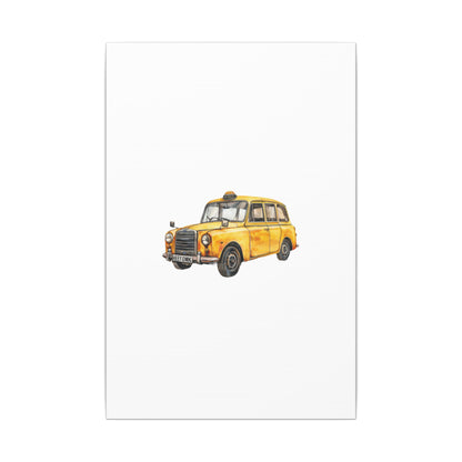 Vintage Taxi Matte Canvas, Stretched, 0.75" (Multi-Size)