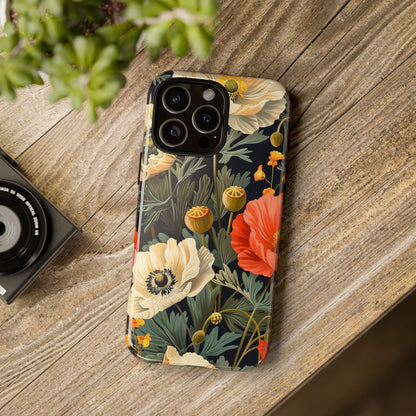 Floral Phone Case - Tough Cases with Vibrant Garden Design, Phone Accessory, Gift for Her, Spring Style, Nature Lover