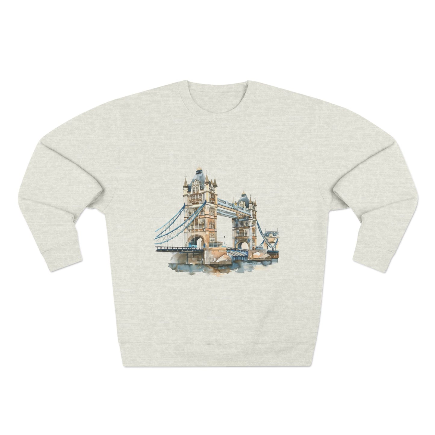 Unisex Crewneck Sweatshirt - London Bridge - Iconic Landmark and Historical Beauty