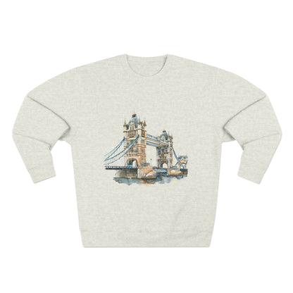 Unisex Crewneck Sweatshirt - London Bridge - Iconic Landmark and Historical Beauty