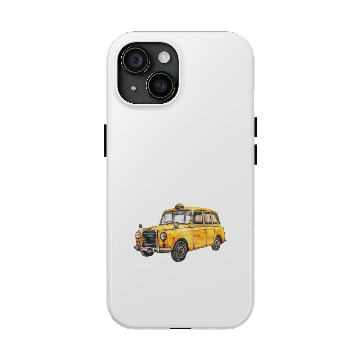Yellow Taxi Tough Phone Case - Durable Protection for Urban Adventures