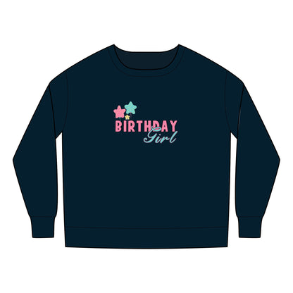 Toddler Sweatshirt - Trendy Birthday Girl Rainbow Animal Print Clipart - Cute & Comfy Celebration Apparel
