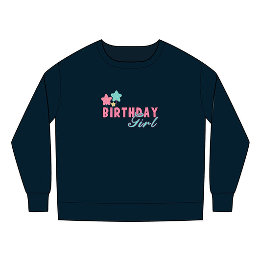Toddler Sweatshirt - Trendy Birthday Girl Rainbow Animal Print Clipart - Cute & Comfy Celebration Apparel