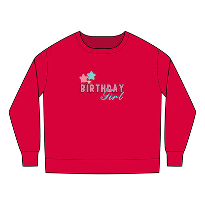 Toddler Sweatshirt - Trendy Birthday Girl Rainbow Animal Print Clipart - Cute & Comfy Celebration Apparel