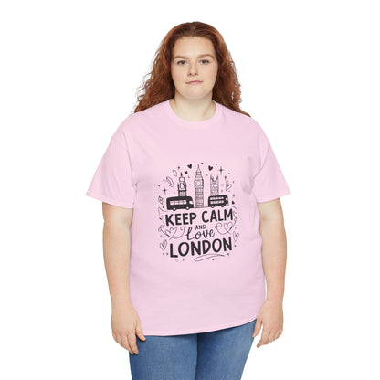 Unisex Heavy Cotton Tee - Keep Calm and Love London