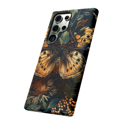 Butterfly Floral Phone Case, Tough Cases, Protective Cover, Unique Gift, Nature Lover, Art Print, Spring Decor