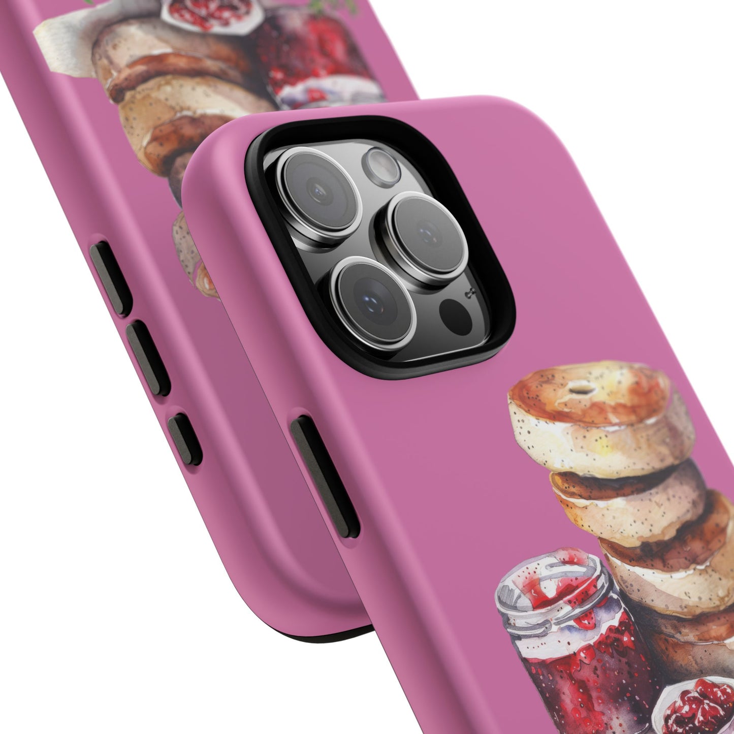Cute Bagel Phone Case, Tough Cases for Food Lovers, Unique Gifts for Foodies, Phone Accessories for Breakfast Lovers, Fun and Stylish Cases