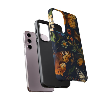 Nature-Inspired Phone Case | Floral Butterfly Design, Tough Phone Cover, Gift for Nature Lovers, Cute Butterfly Case, Home Decor