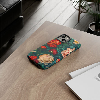 Floral Phone Case - Tough Cases, Vibrant Protection, Gift for Her, Cute Floral Design, Trendy Accessory, Perfect for Spring