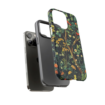 Floral iPhone Case, Nature Inspired Tough Case, Botanical Phone Cover, Eco-Friendly Gift, Unique Floral Design