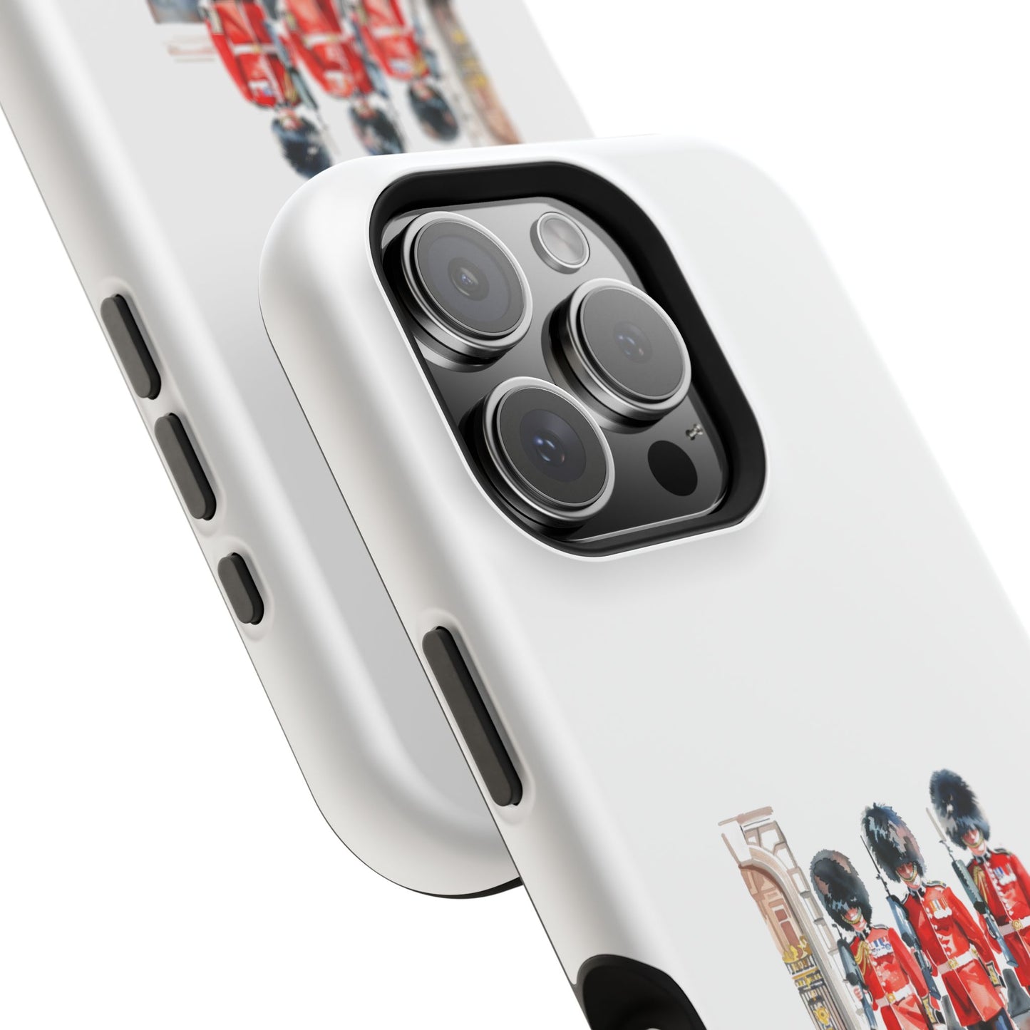 Stylish Magnetic Phone Case with Guards Design, Fun Phone Cover, Unique Gifts for Tech Lovers, Elegant Protection for All Phones