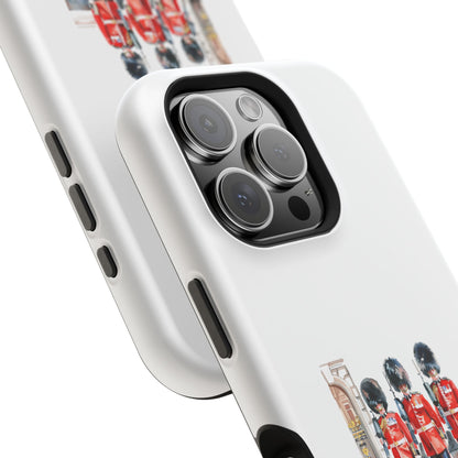 Stylish Magnetic Phone Case with Guards Design, Fun Phone Cover, Unique Gifts for Tech Lovers, Elegant Protection for All Phones