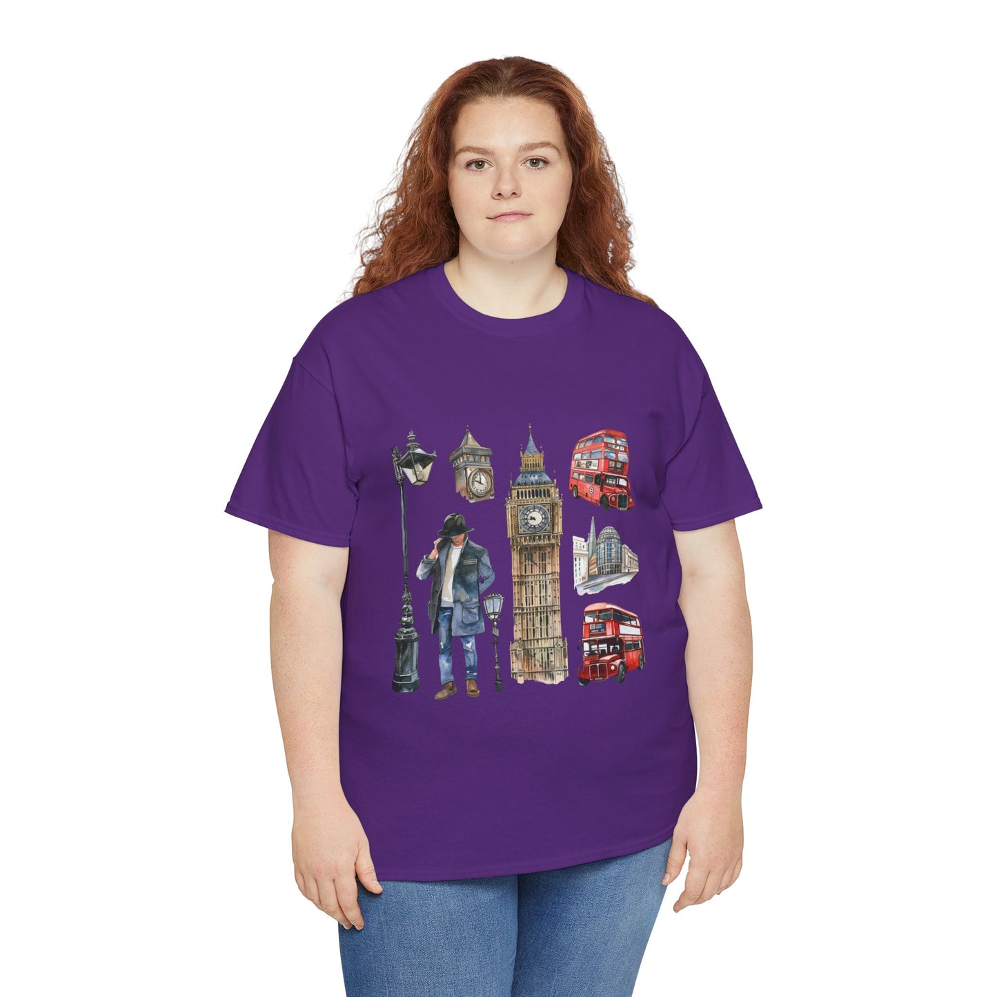 Unisex Heavy Cotton Tee - Classic England - A Collection of Iconic Imagery