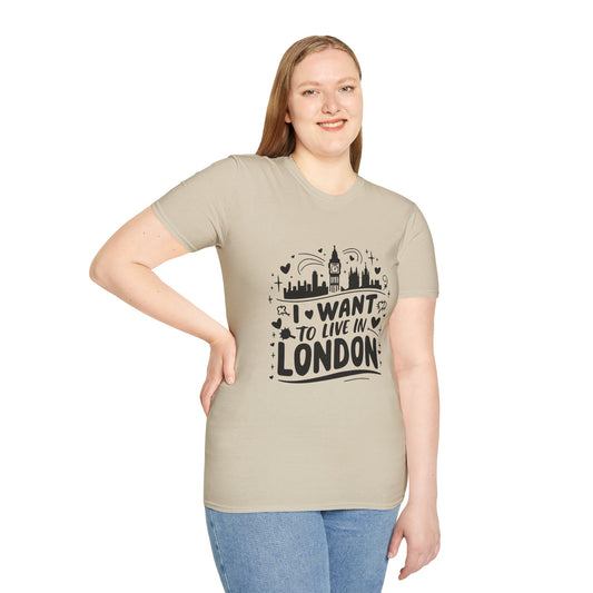 Unisex Softstyle T-Shirt - I want to Live in London