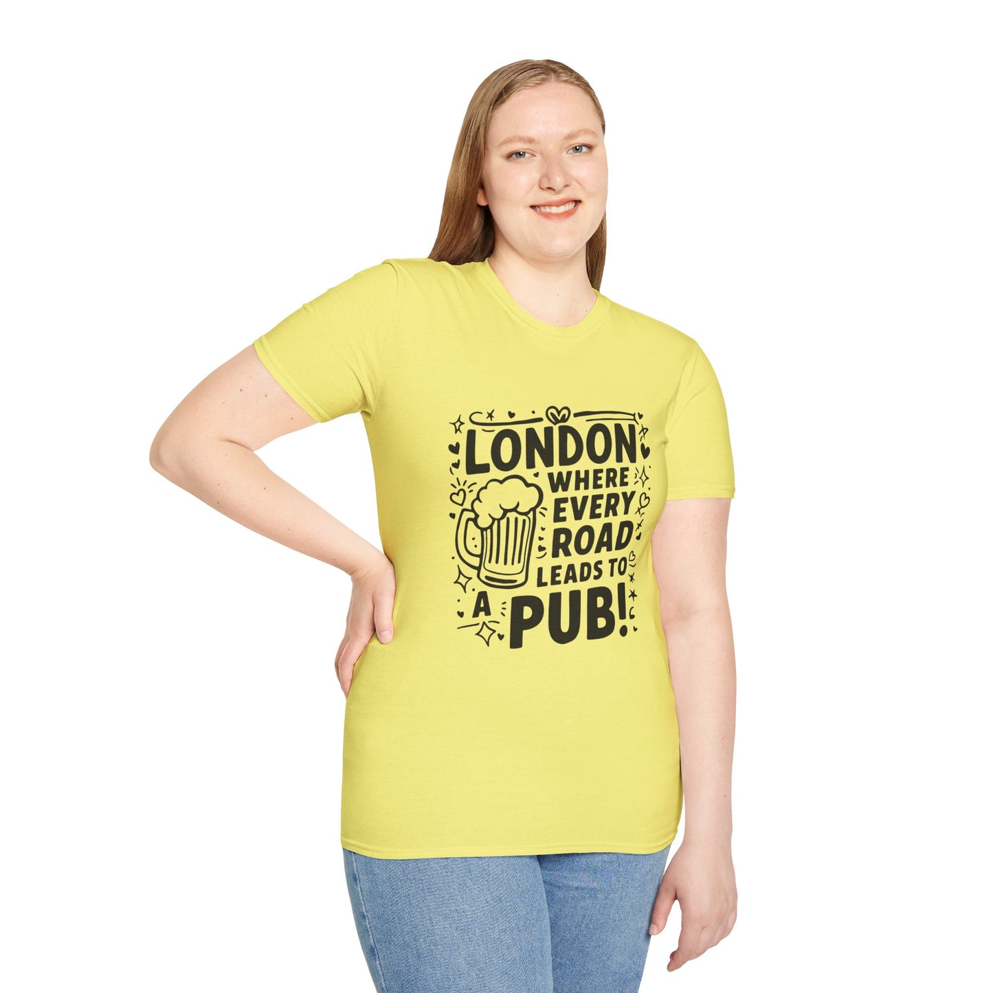 Unisex Softstyle T-Shirt - London's Pub Leading Road