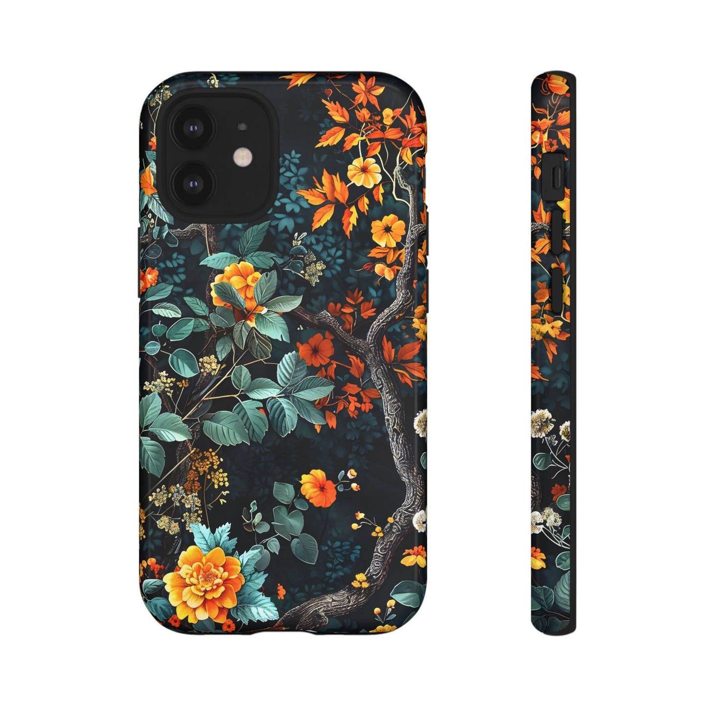 Floral Phone Case | Tough Cases, Protective Cover, Gift for Her, Autumn Vibes, Floral Phone Accessory, Unique Design